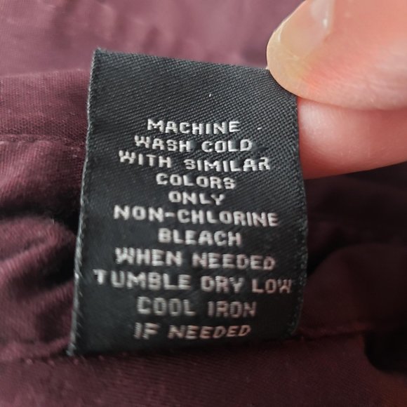 Apostrophe Button Shirt Women’s 18W Plus Burgundy ¾ Sleeves Stretch Top /A163 - Picture 5 of 5